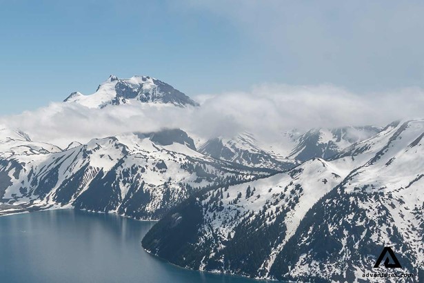 Winter Snowy Garibaldi Mountain in Canada