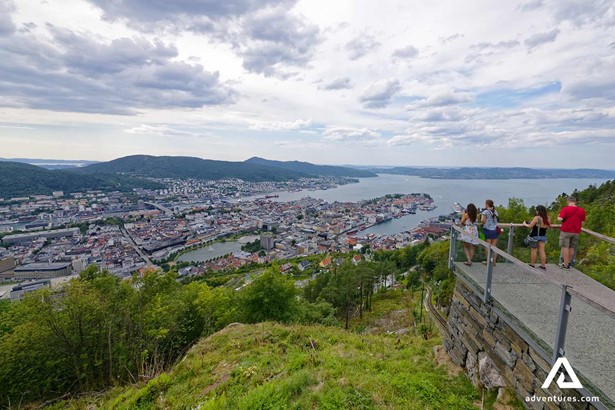 bergen sight seeing place from the mountain