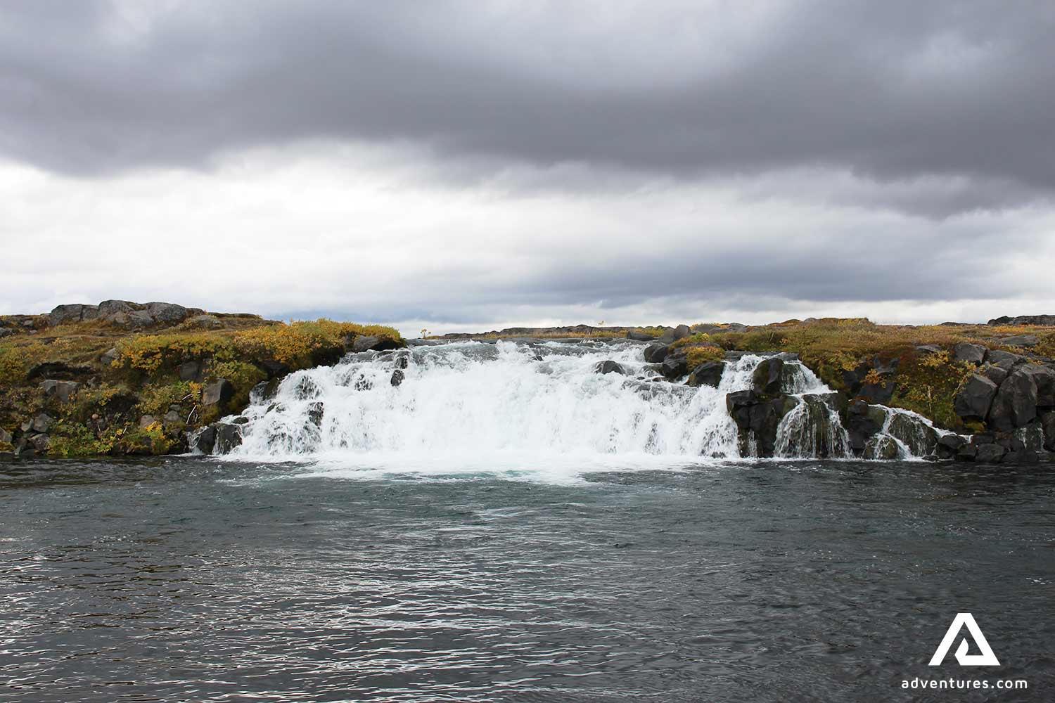 askja glacier river in iceland