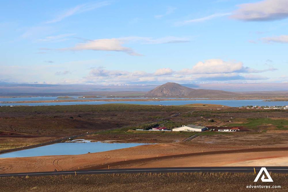 myvatn lake panoramic view