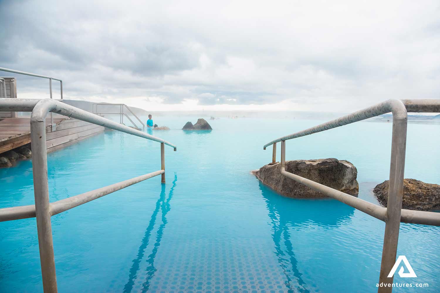 entrance to myvatn nature baths in iceland