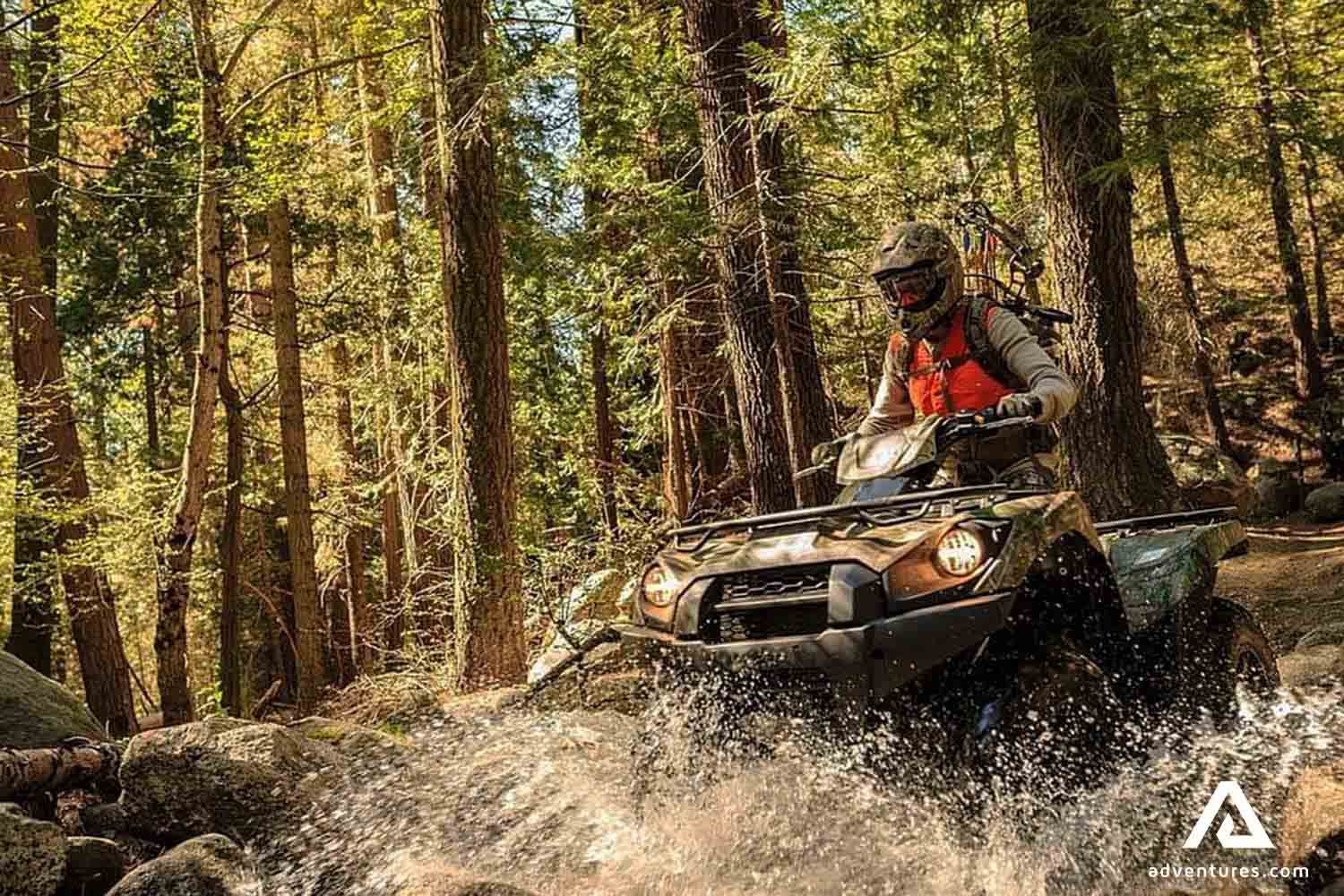 summer drive by quad bike in lapland