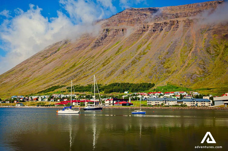 Isafjordur Summer Westfjords View in Iceland