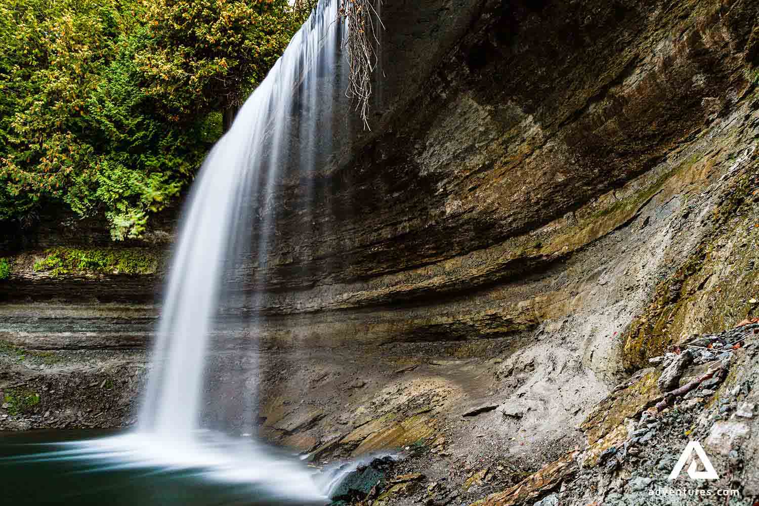 Bridal Veil Falls in Ontario, Canada
