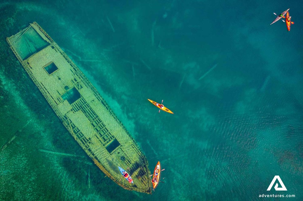 Shipwreck at Lake Huron in Canada