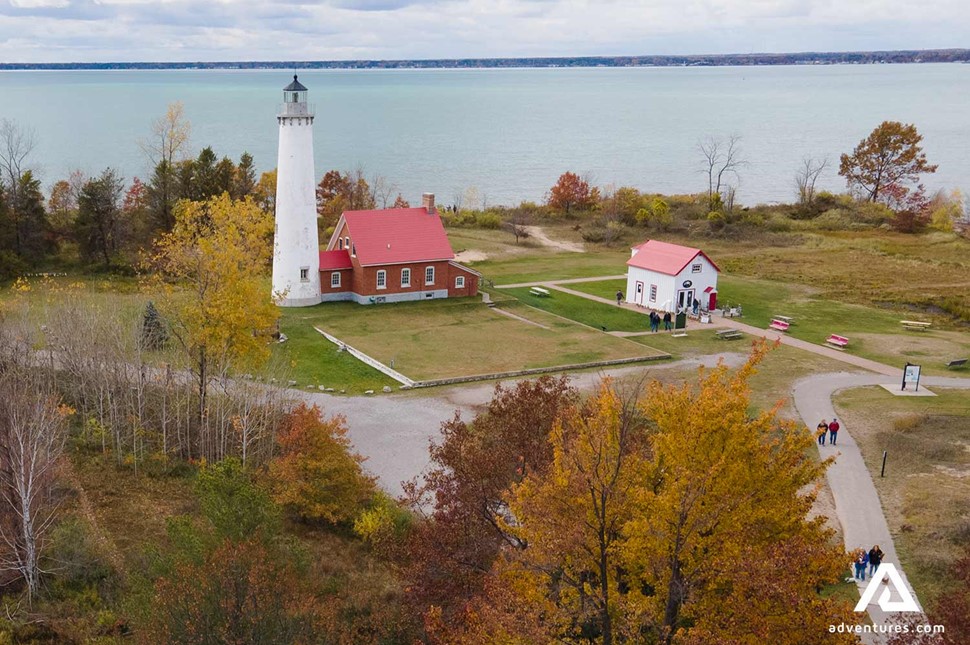 Tawas Lighthouse at Lake Huron