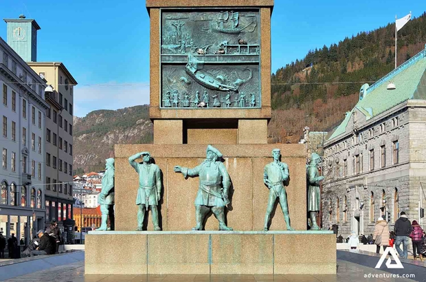 memorial monument in Bergen city