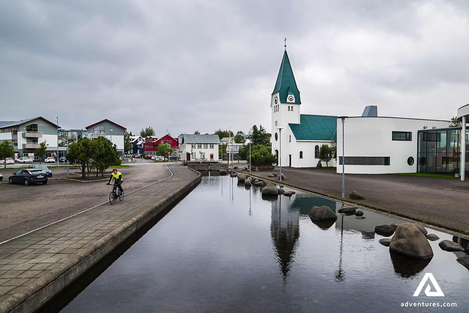 Hafnarfjordur city Church in Iceland