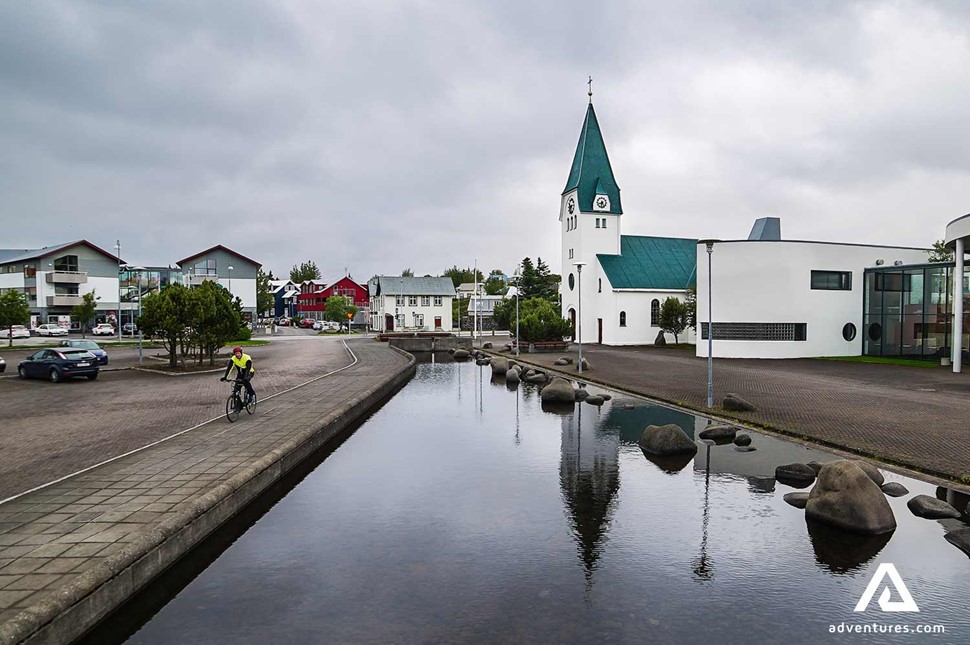 Hafnarfjordur city Church in Iceland