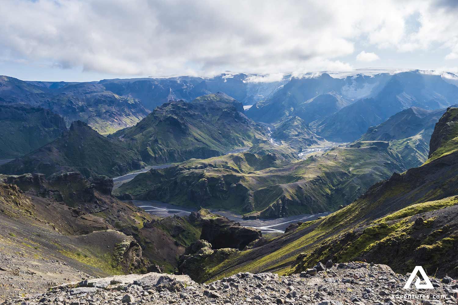 Fimmvirduhals Hiking Trail in Iceland