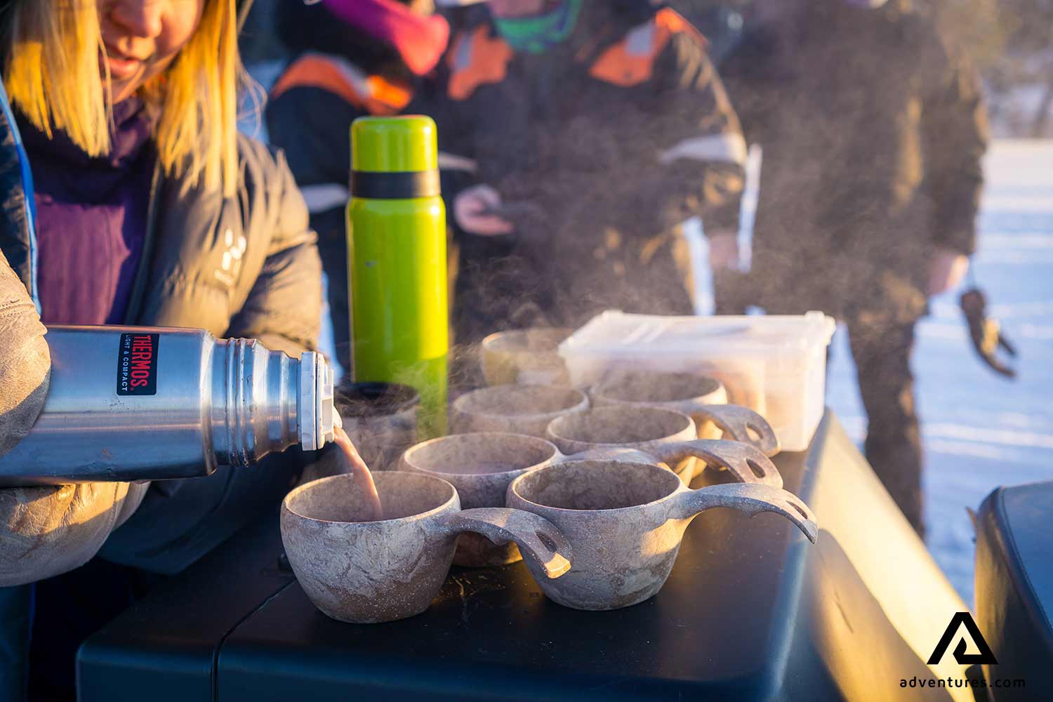 hot chocolate during winter tour