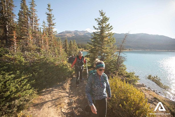 small group hiking tour in Canada