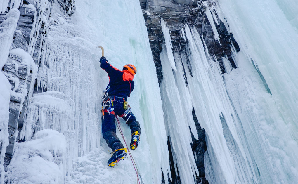 Ice Climbing in Abisko