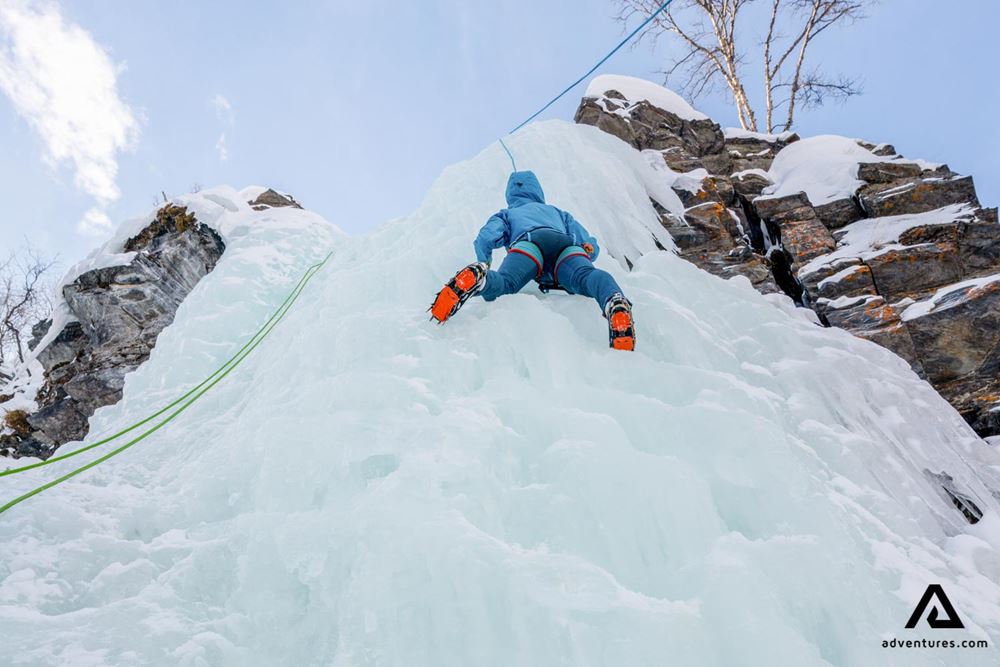 ice climbing in Sweden