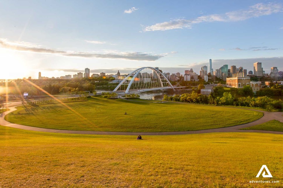 scenery of Edmonton city