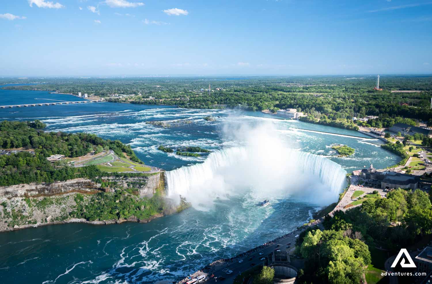 panorama of Niagara falls in Canada