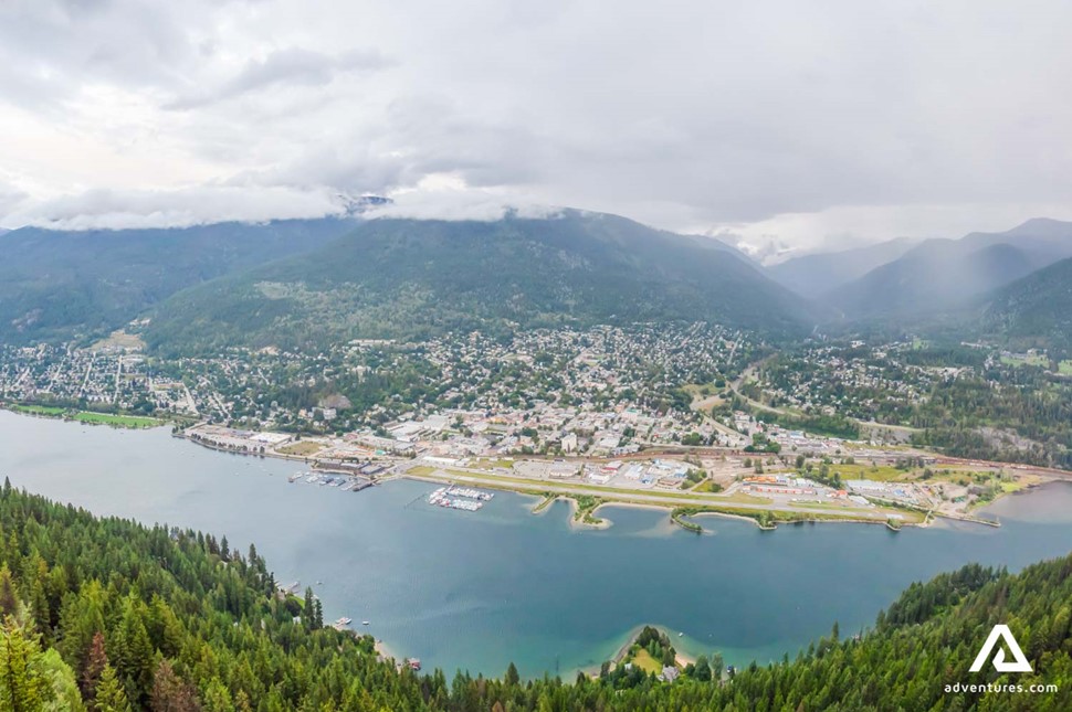 Landscape of Nelson city in Canada