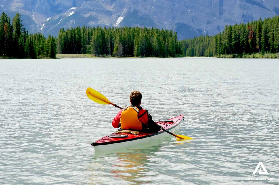 Kayaking on Kootenay lake near Nelson