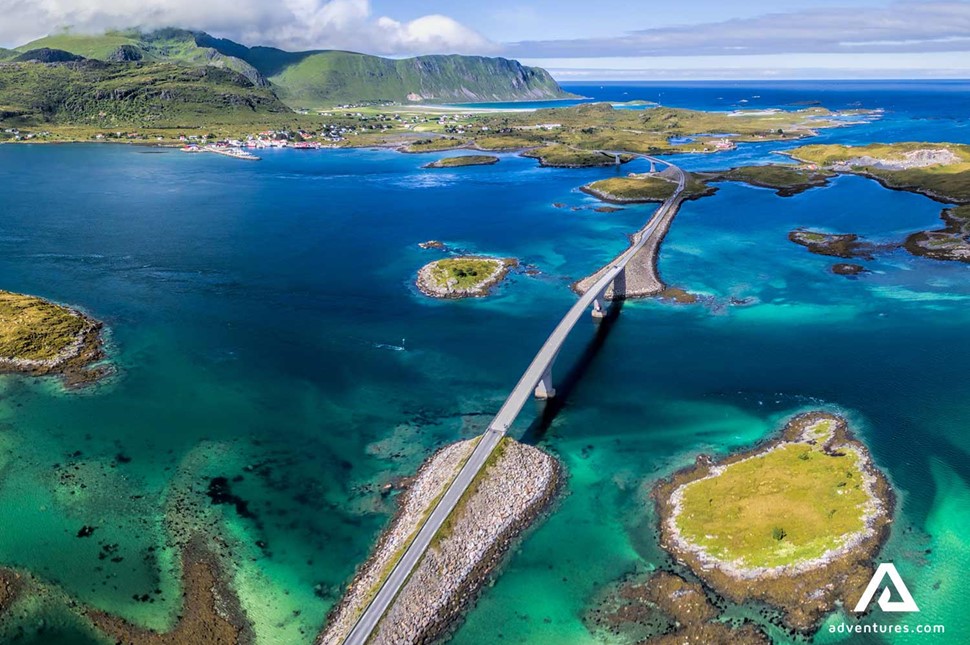 Lofoten Islands Aerial Drone View