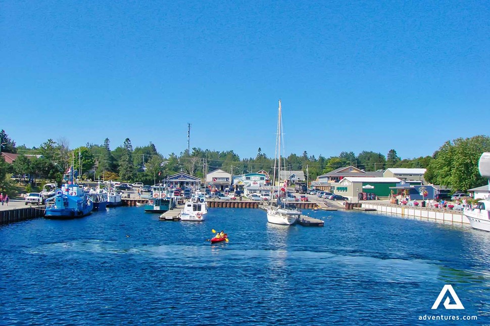 Tobermory town in Canada