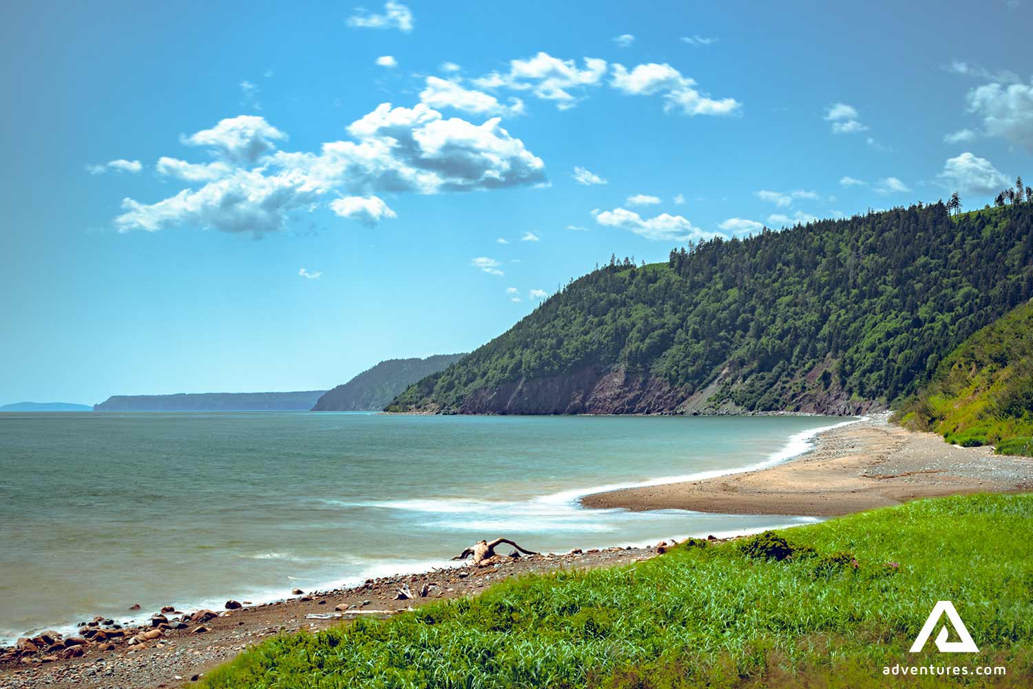 Fundy National Park Adventures Com   Fundy National Park Seaside Rocky Beach Mountain Landscape New Brunswick Canada 