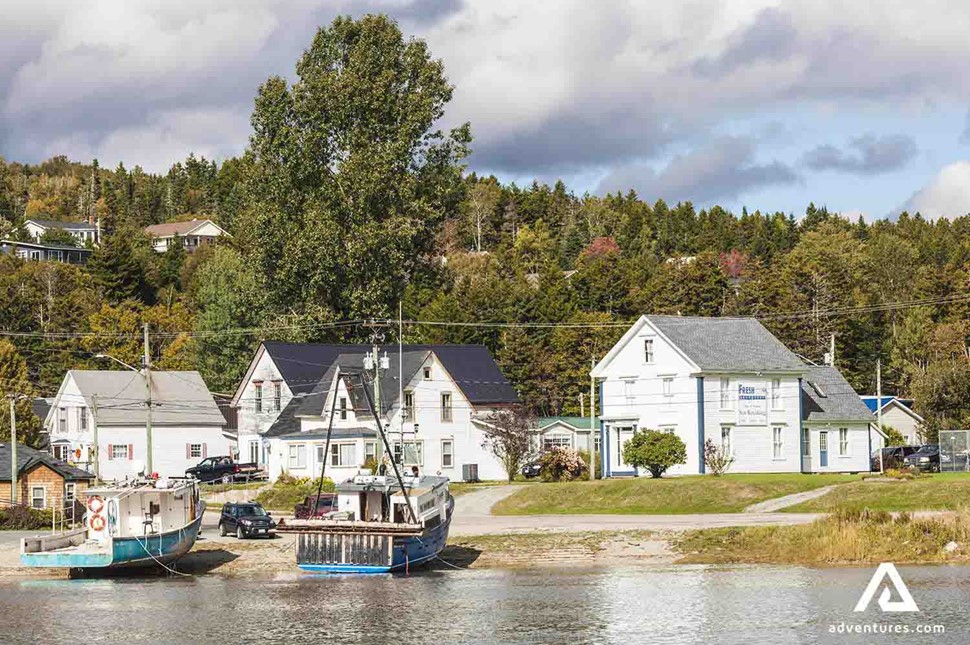Small town in Fundy park in Canada