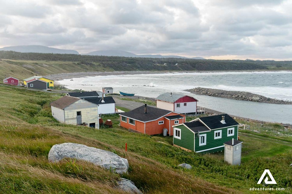 Colorful houses of Newfoundland in Canada