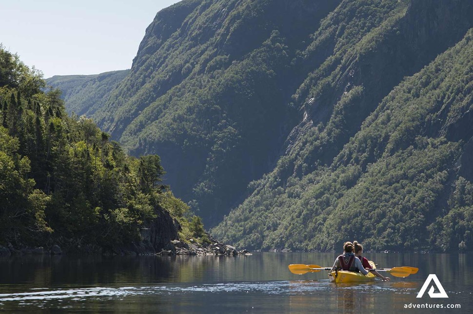 Kayaking at Gros Morne National Park in Canada