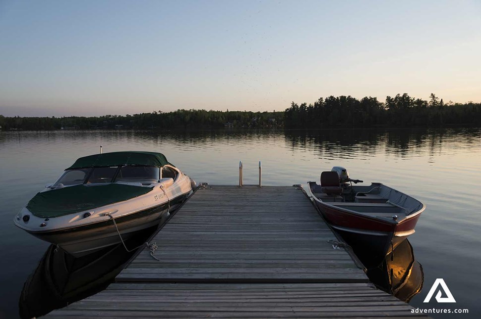 Boats in the river of Canada