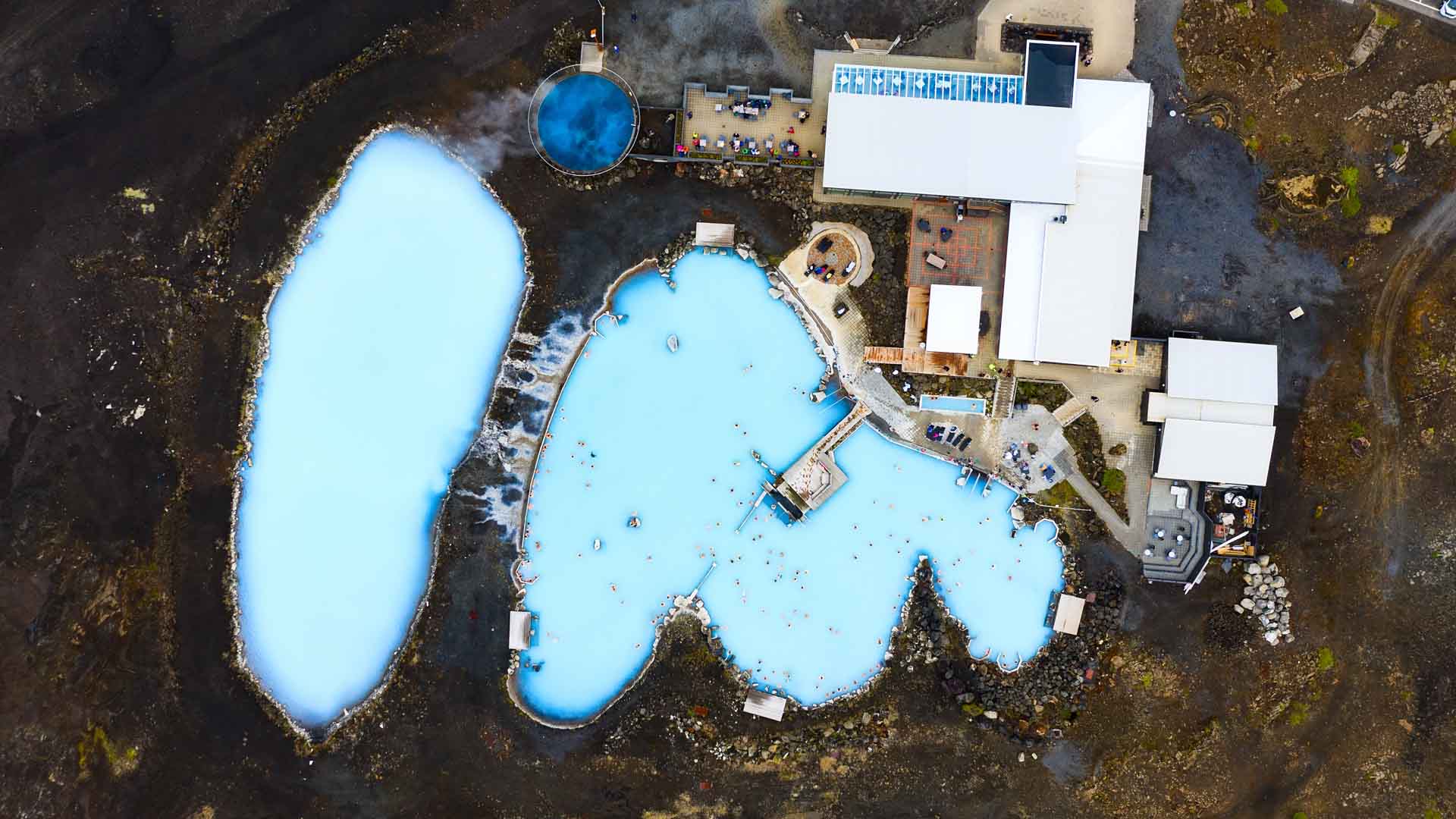 Blue Lagoon iceland by mavic pro