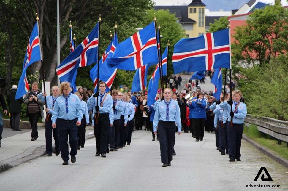 Iceland's National day celebration in Reykjavik