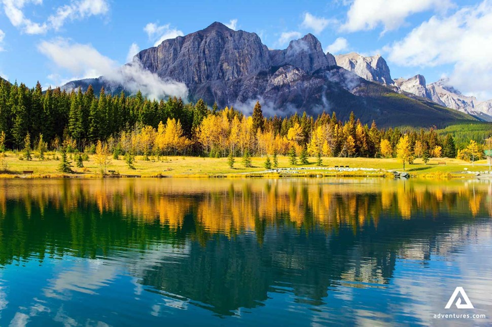 Banff National Park panorama in autumn
