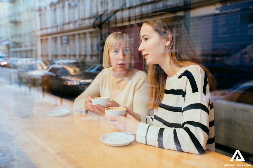 women enjoying coffee break in sweden