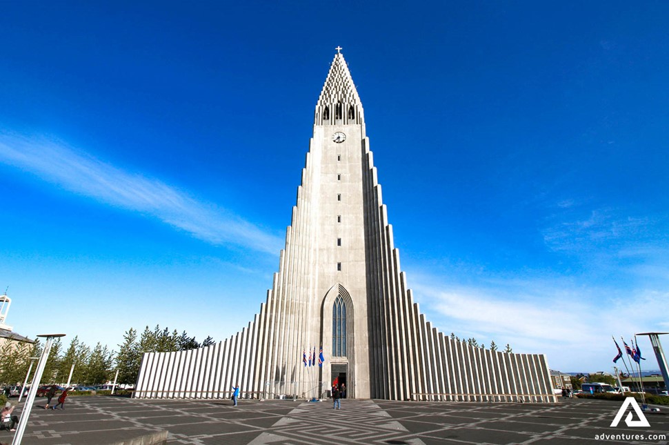 Hallgrimskirkja church in Reykjavik city