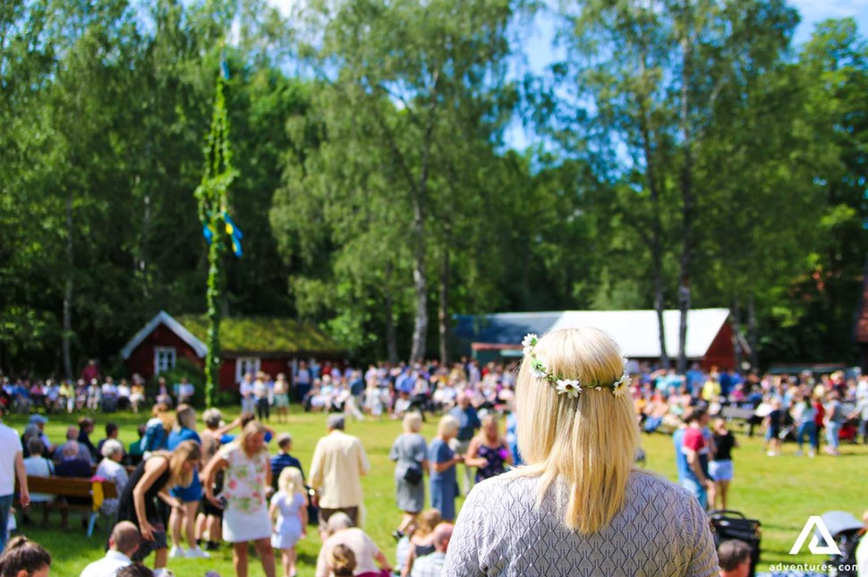 Midsummer celebration in Sweden