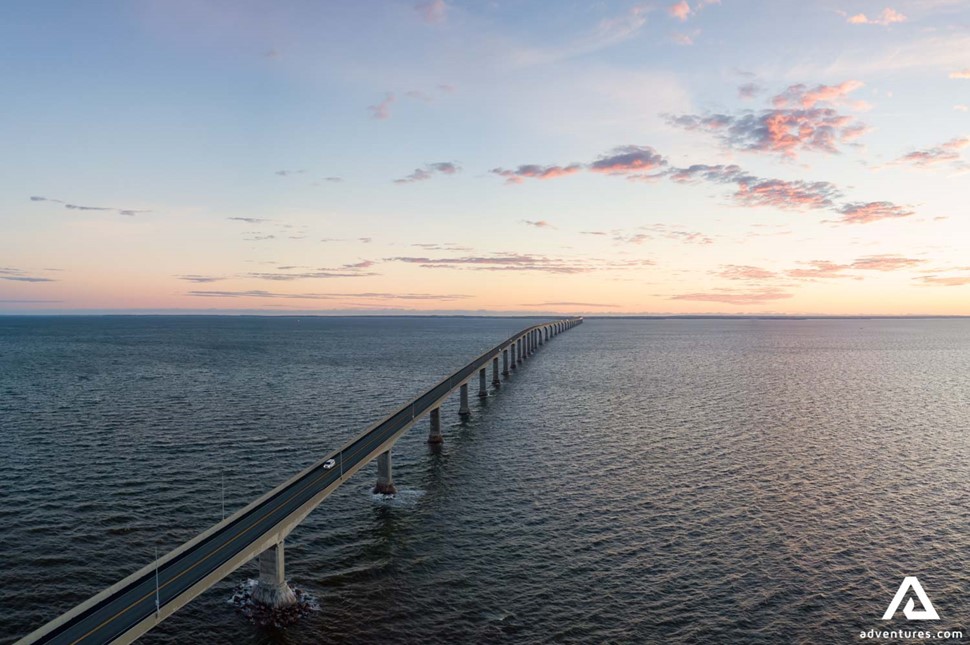 Confederation Bridge to Prince Edward Island in Canada