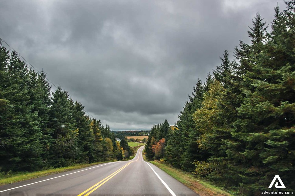 Road in Prince Edward Island, Canada