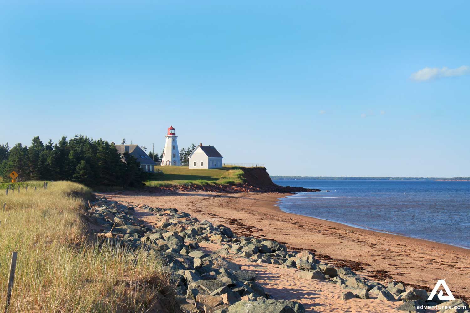 Lighthouse of Panmure Island in Canada