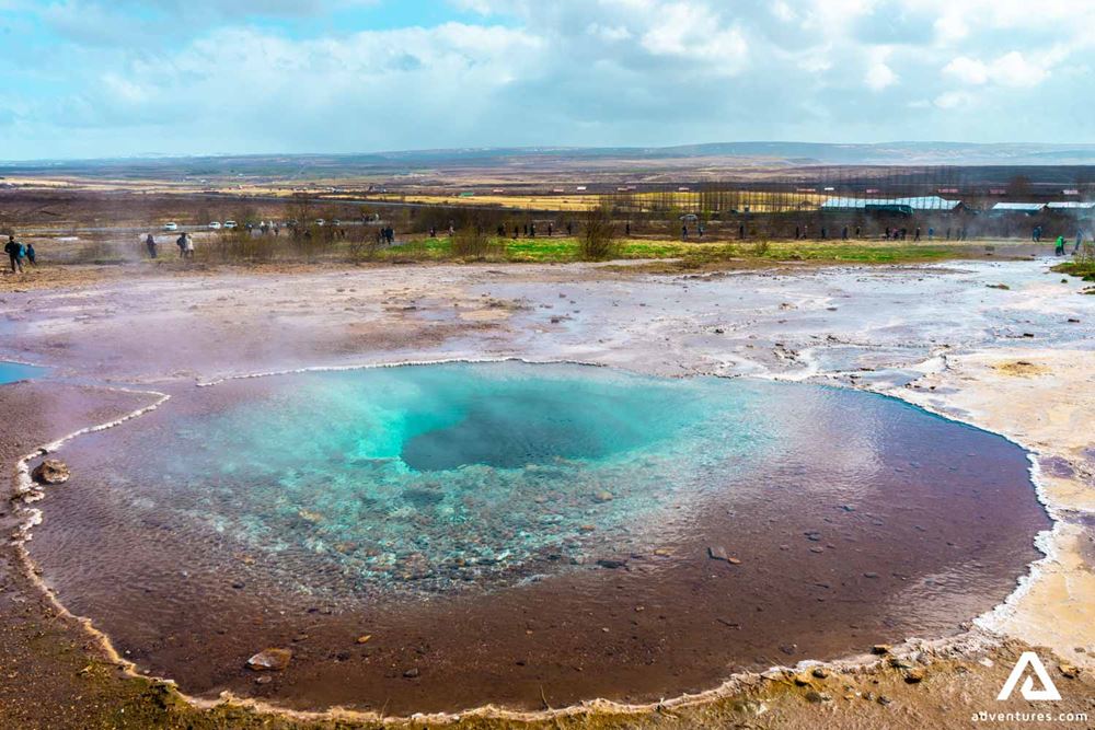 Colorful Geysir crater