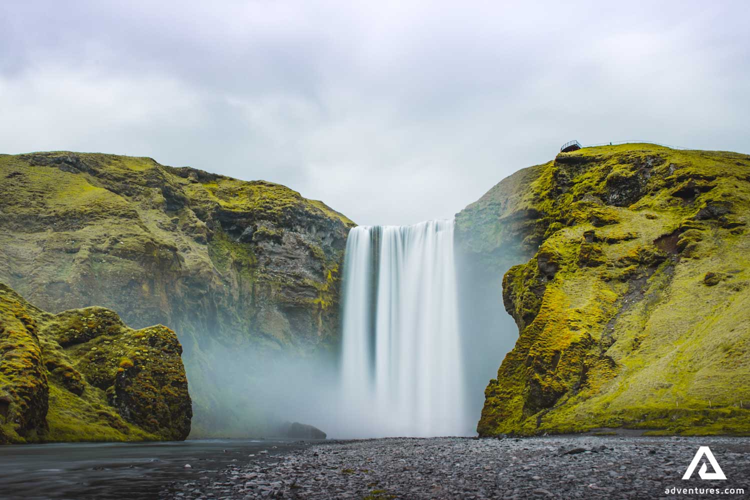 Skógafoss Falls during Summer Season