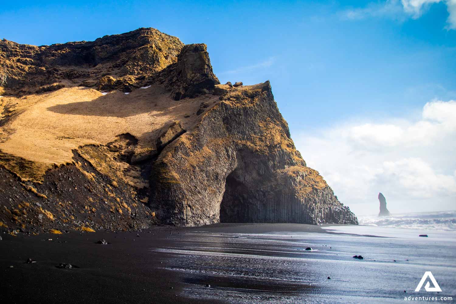 Reynisfjara Black Sand Beach Panorama