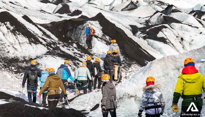 Hiking Tour on Solheimajokull Glacier in Iceland