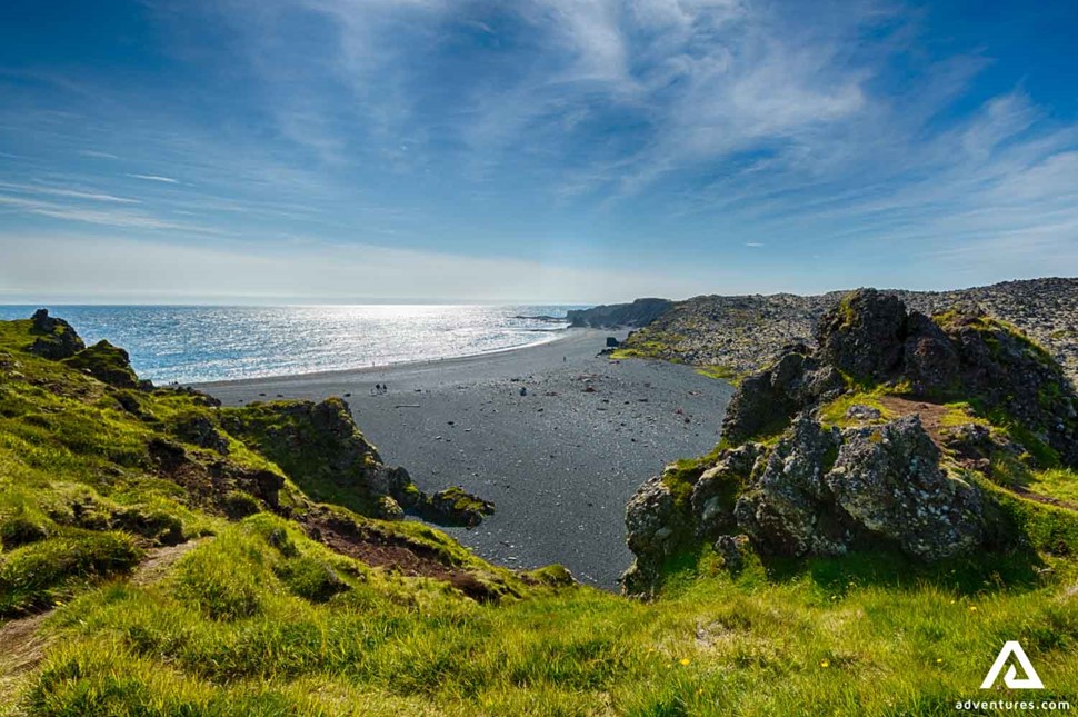 Djupalonssandur Beach on Sunny Day in Iceland