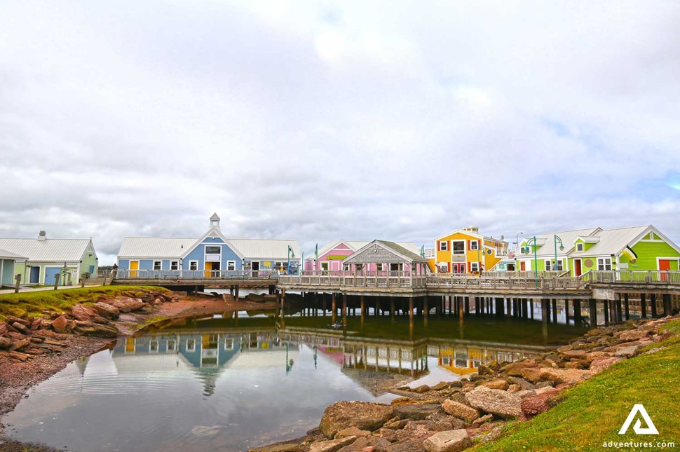 Colorful Houses at the Harbor in Summerside