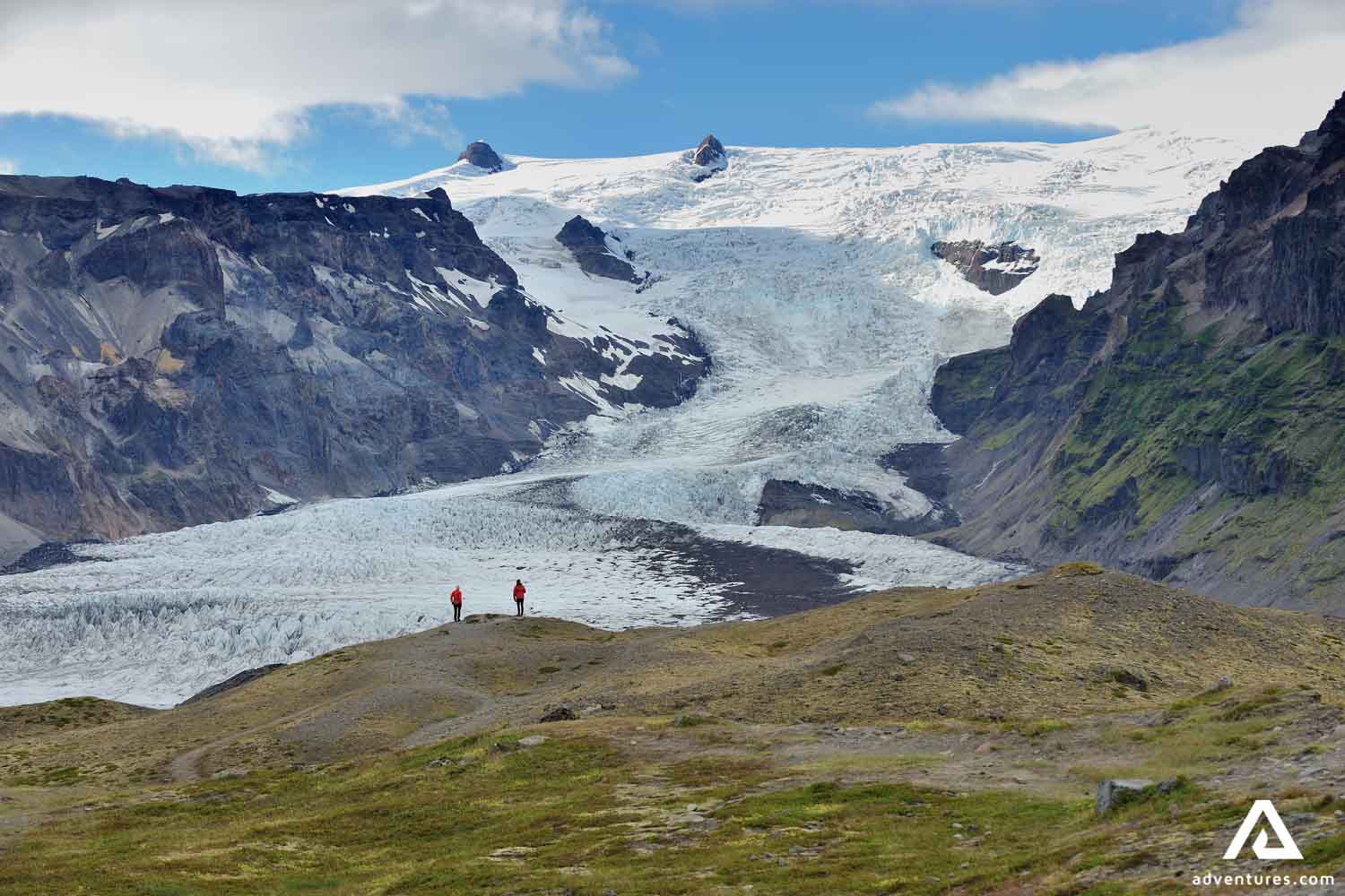 Panorama of Biggest Glacier in Iceland