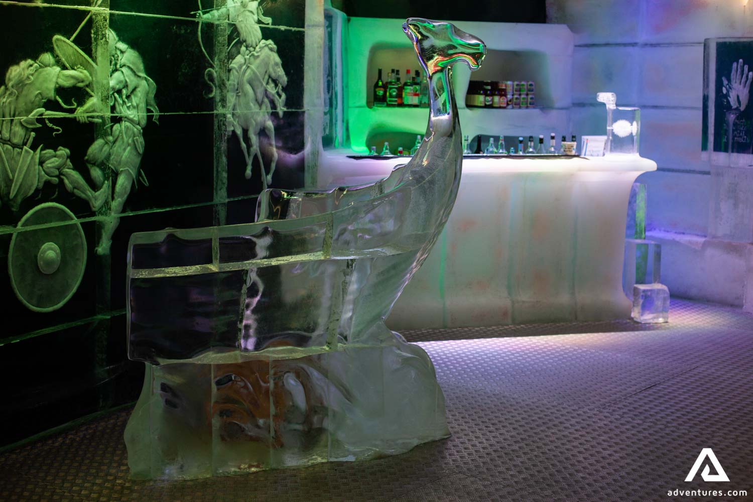 Ice Sculptures in Ice Bar