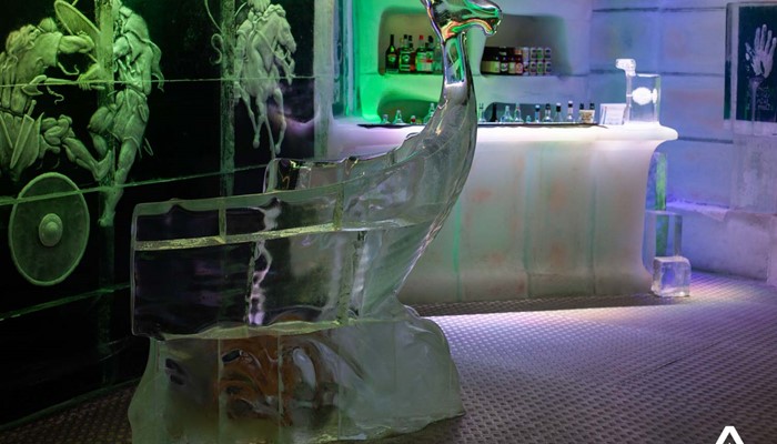 Ice Sculptures in Ice Bar