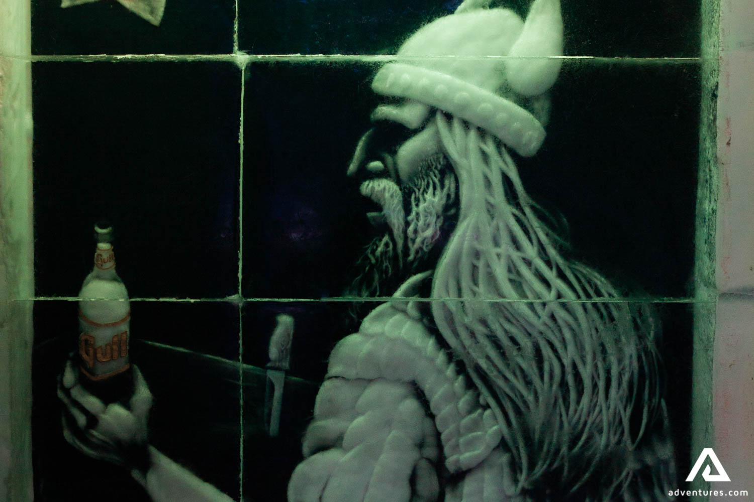 Viking Made from Ice in Iceland