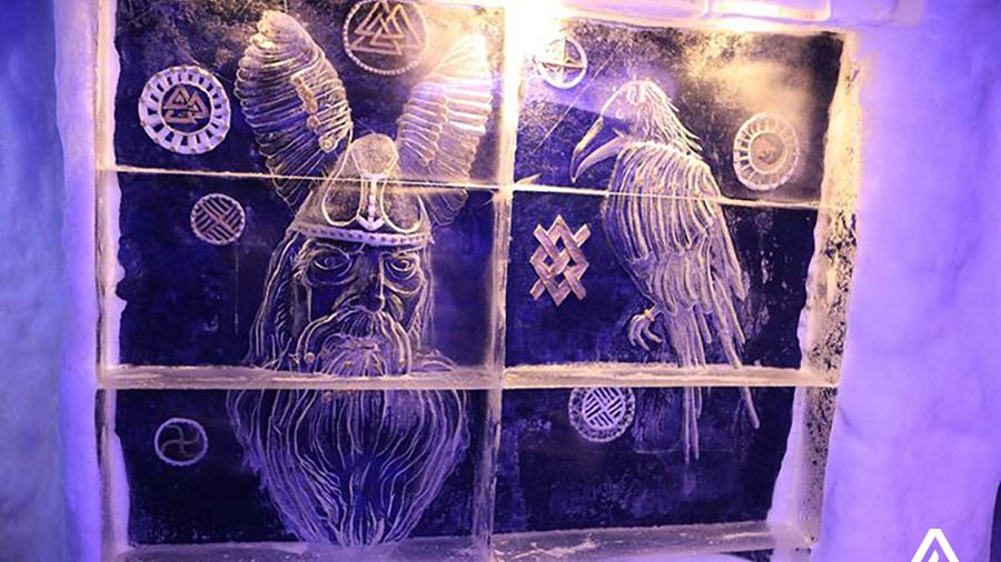 Painting made from Ice