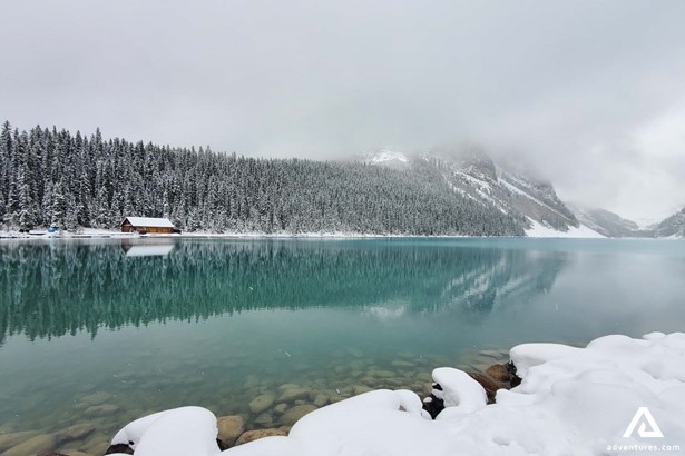 Lake Louise in Canada on Winter